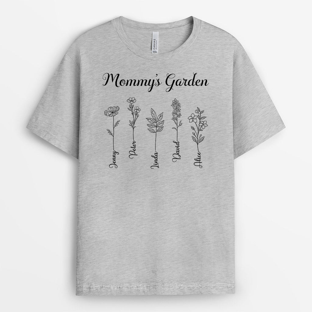 0985AUS1 Personalized T shirts Gifts Flowers Grandma Mom