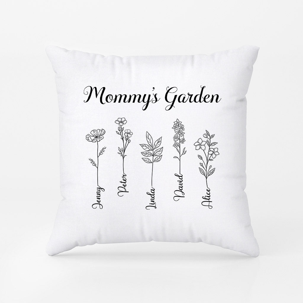 0985PUS1 Personalized Pillows Gifts Flowers Grandma Mom