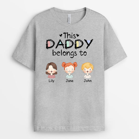 0989AUS2 Personalized T shirts Gifts Kids Grandpa Dad