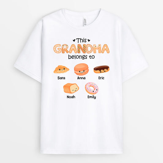 0992AUS1 Personalized T shirts Gifts Kids Grandma Mom