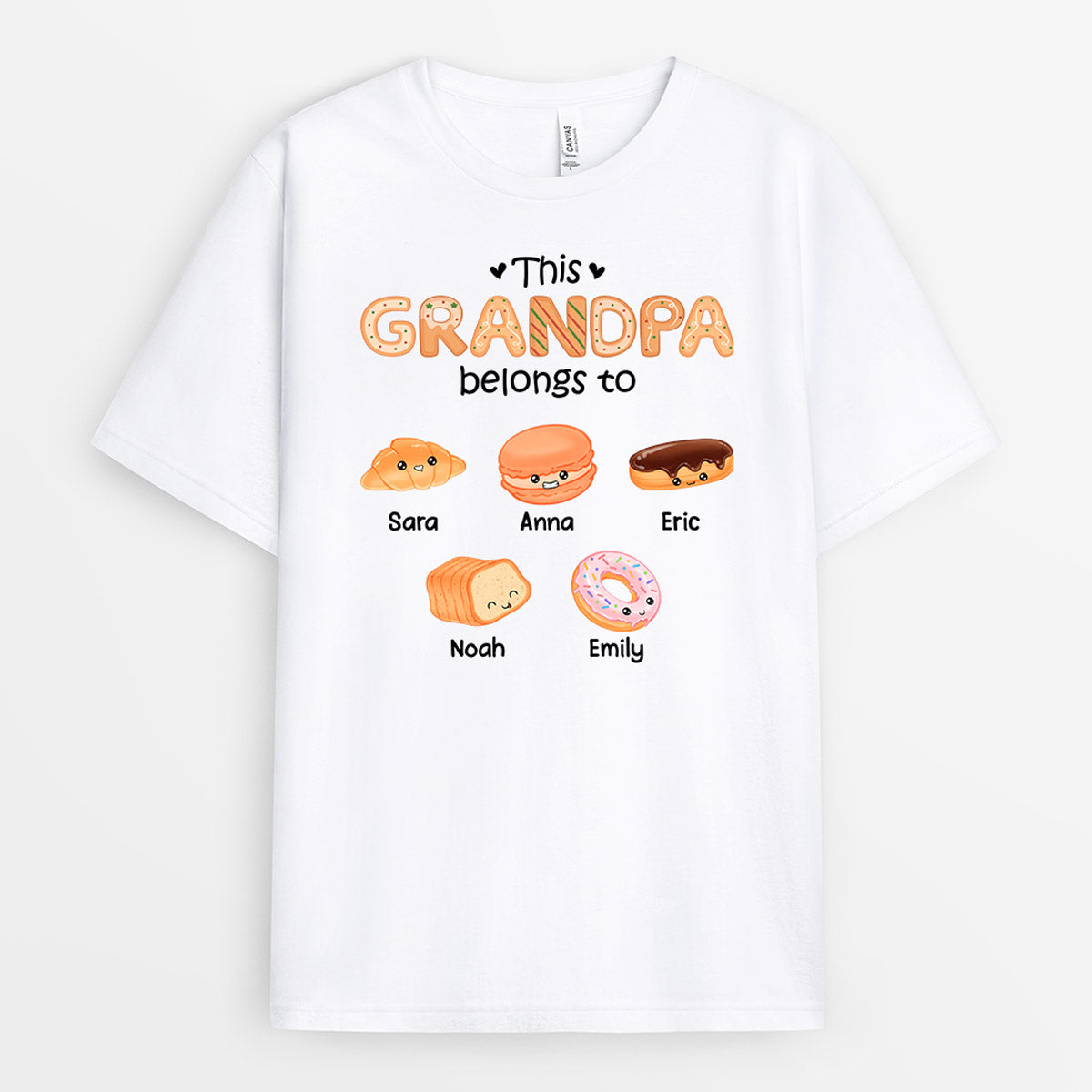 0992AUS2 Personalized T shirts Gifts Kids Grandpa Dad