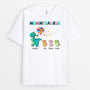 0994AUS1 Personalized T shirts Flower Dinosaurs Grandma Mom