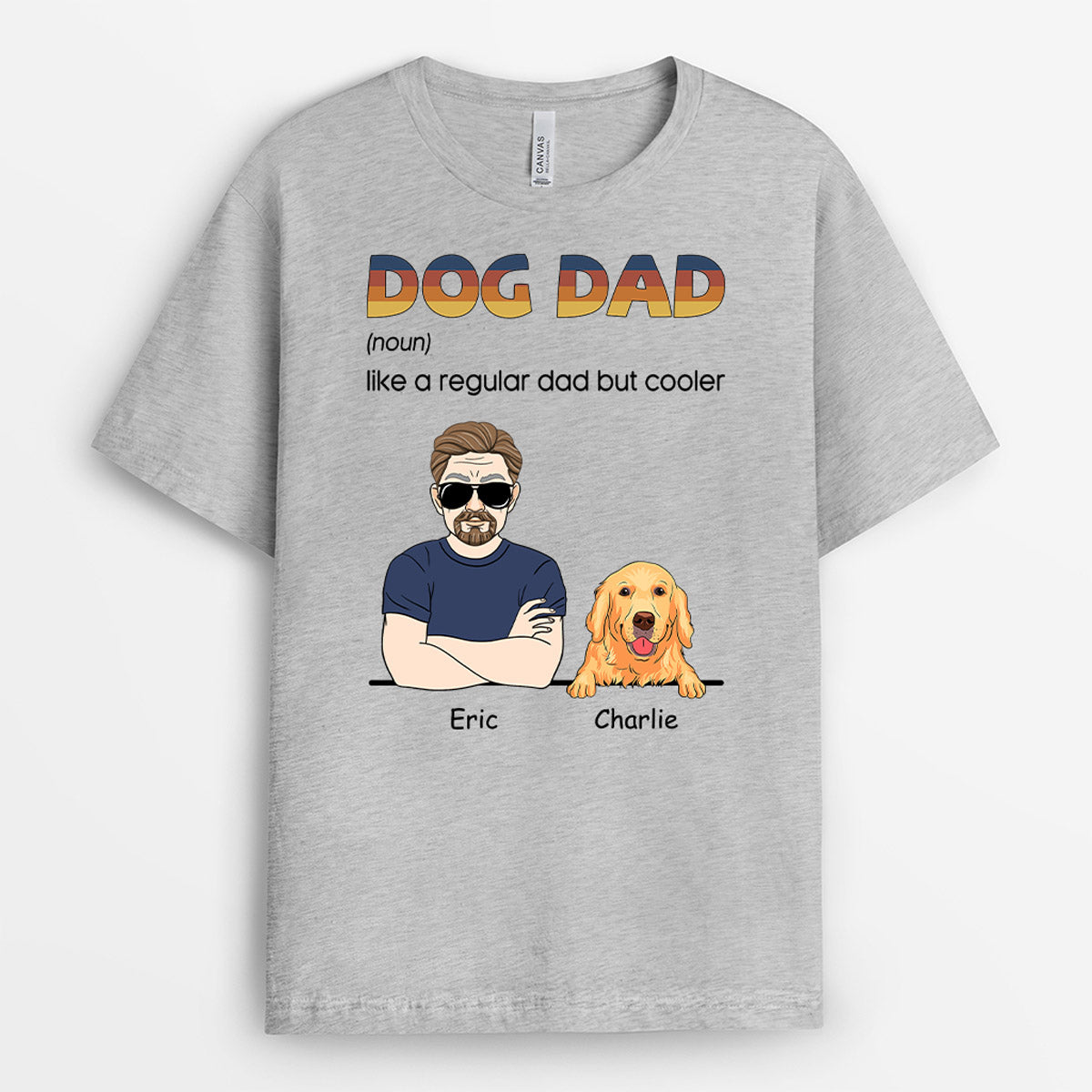 0998AUS1 Personalized T shirts Gifts Dog Dad Dog Lover