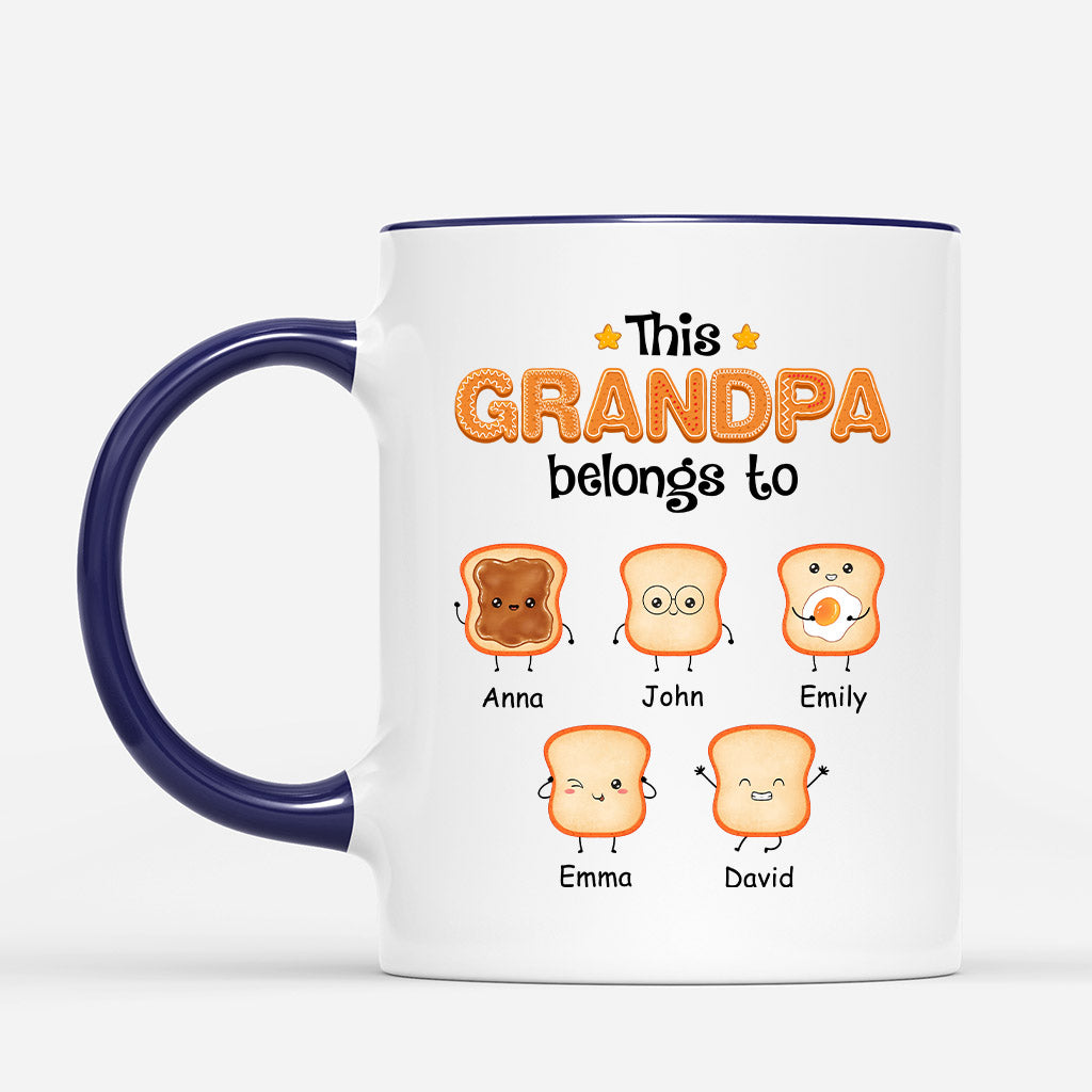 1002MUS2 Personalized Mugs Gifts Bread Grandpa Dad
