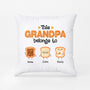 1002PUS2 Personalized Pillows Gifts Bread Grandpa Dad