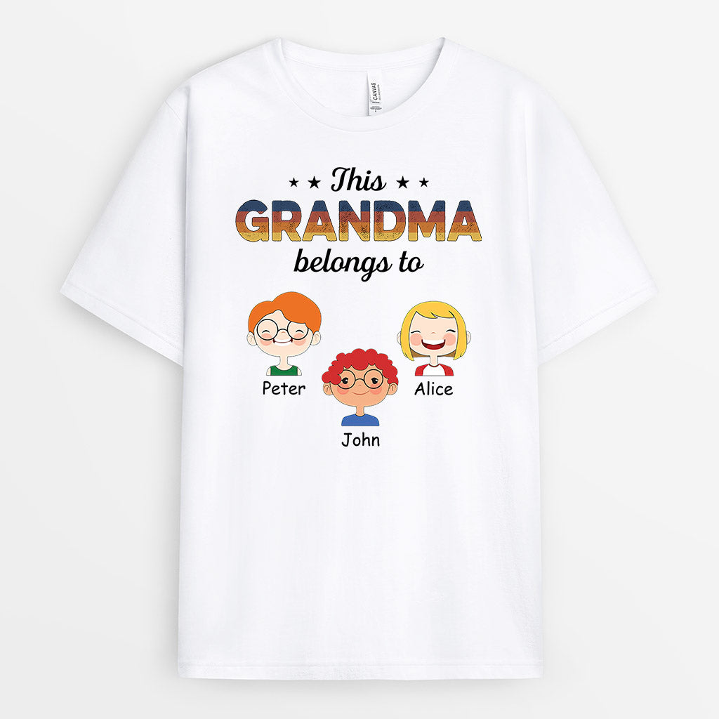 1003AUS2 Personalized T shirts Gifts Grandma Mom
