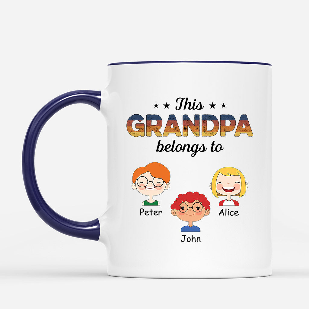 1003MUS2 Personalized Mugs Gifts Grandpa Dad