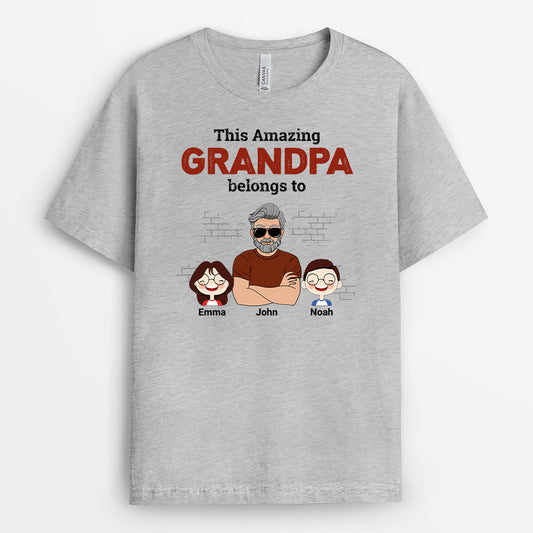 1005AUS2 Personalized T shirts Gifts Dad Boss Grandpa Dad
