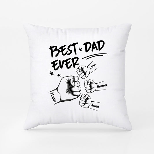 1006PUS1 Personalized Pillows Gifts Fist Bump Grandpa Dad