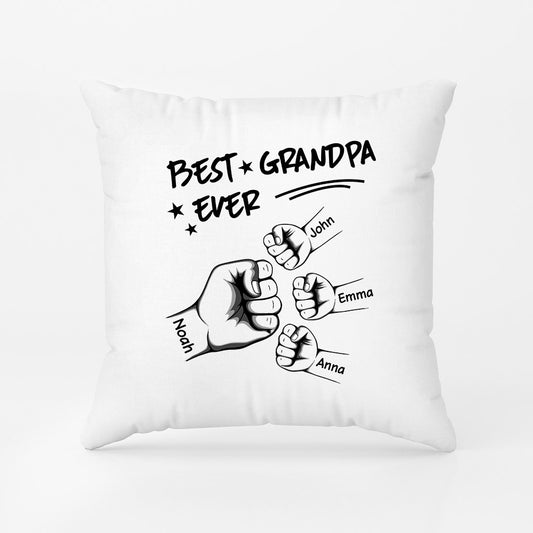 1006PUS2 Personalized Pillows Gifts Fist Bump Grandpa Dad