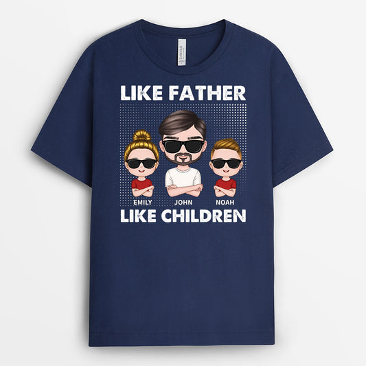 1008AUS2 Personalized T shirts Gifts Father Kid Grandpa Dad