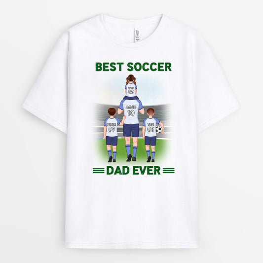 1011AUS1 Personalized T shirts Gifts Soccer Grandpa Dad