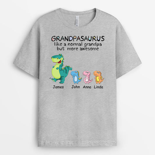 1012AUS2 Personalized T shirts Gifts Dinosaur Grandpa Dad
