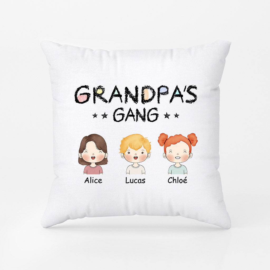 1017PUS2 Personalized Pillows Gifts Kids Grandpa Dad