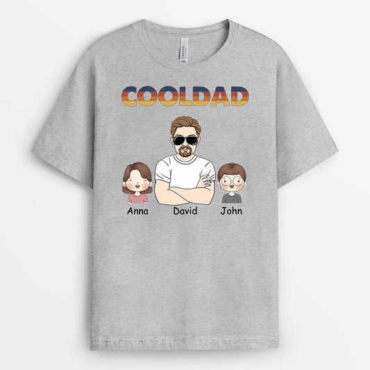 1018AUS2 Personalized T Shirts Gifts Kids Grandpa Dad
