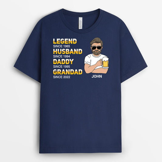 1024AUS1 Personalized T shirts Gifts Grandpa Dad