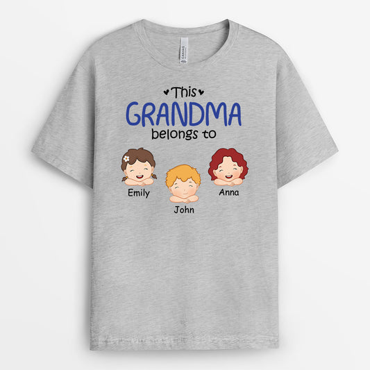 1025AUS2 Personalized T shirts Gifts Grandma Mom