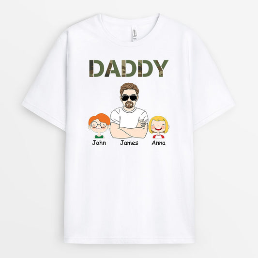 1026AUS1 Personalized T shirts Gifts Kids Grandpa Dad
