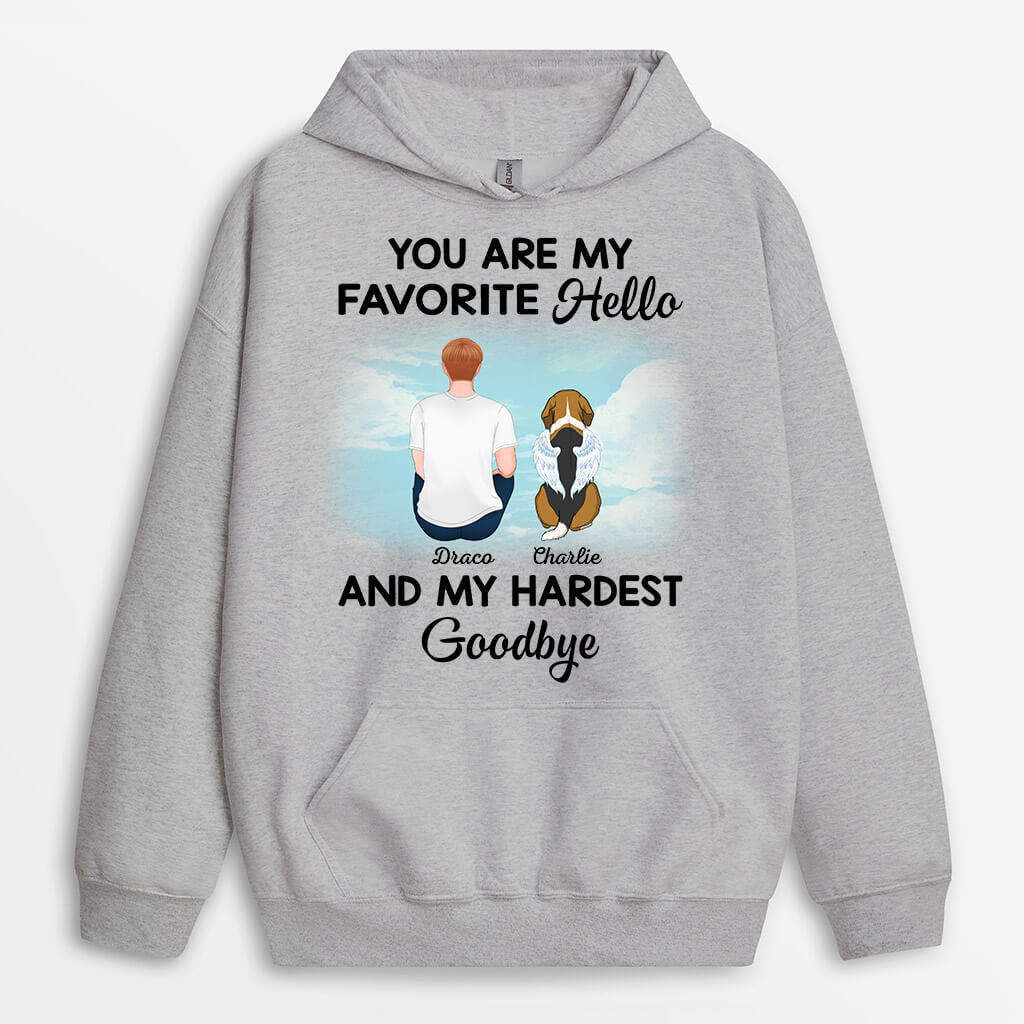 1028HUS1 Personalized Hoodies Gifts Memorial Dog Lovers