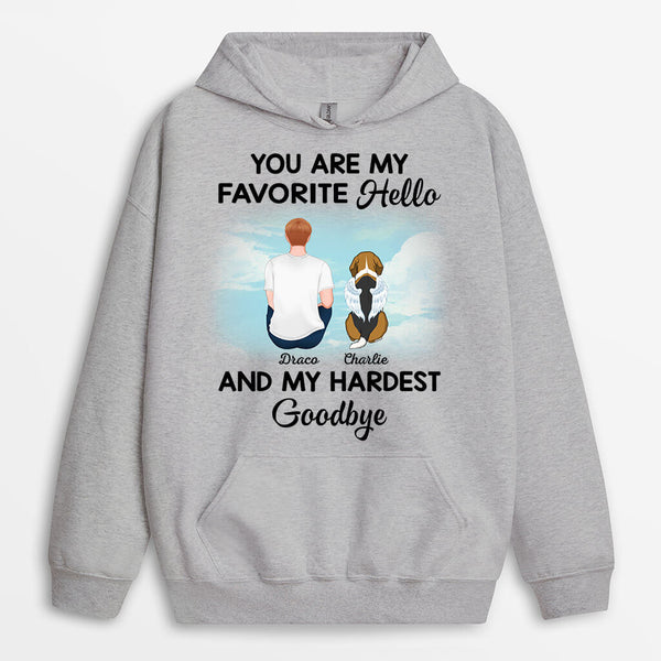 Personalized Memorial Hoodie Memorial Gifts for Dog Dad