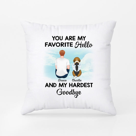 1028PUS1 Personalized Pillows Gifts Memorial Dog Lovers