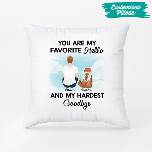 1028PUS2 Personalized Pillows Gifts Memorial Cat Lovers