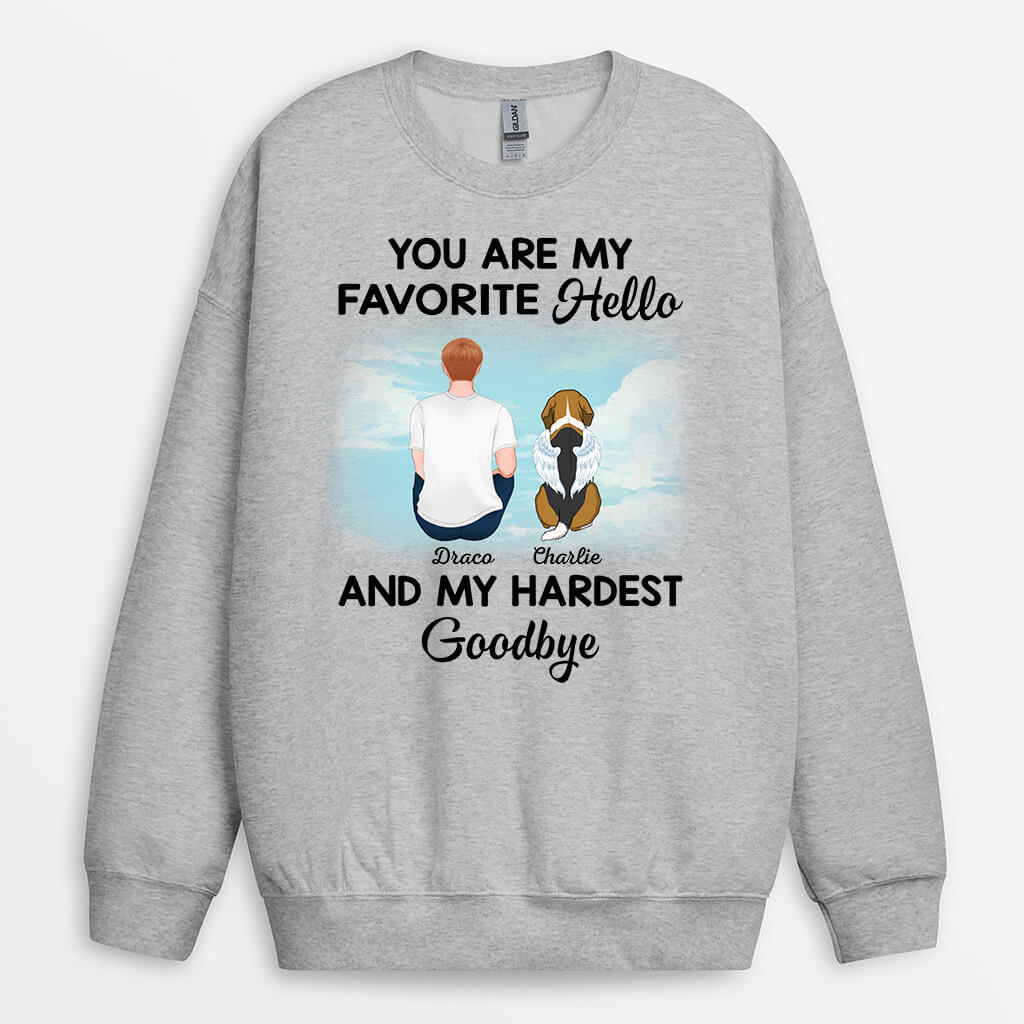 1028WUS2 Personalized Sweatshirts Gifts Memorial Dog Lovers