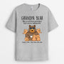 1029AUS2 Personalized T shirts Gifts Bear Grandpa Dad