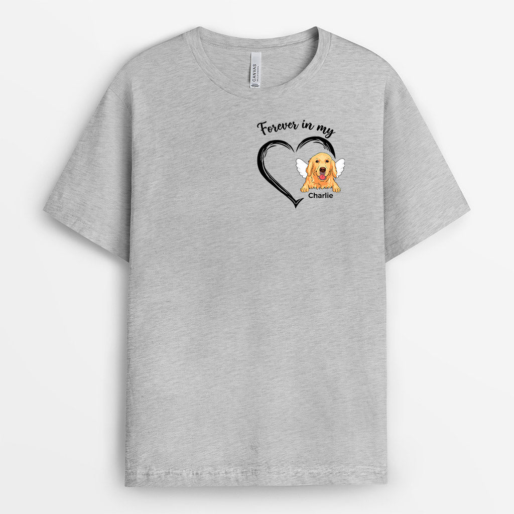 1034AUS1 Personalized T shirts Gifts Heart Dog Lovers