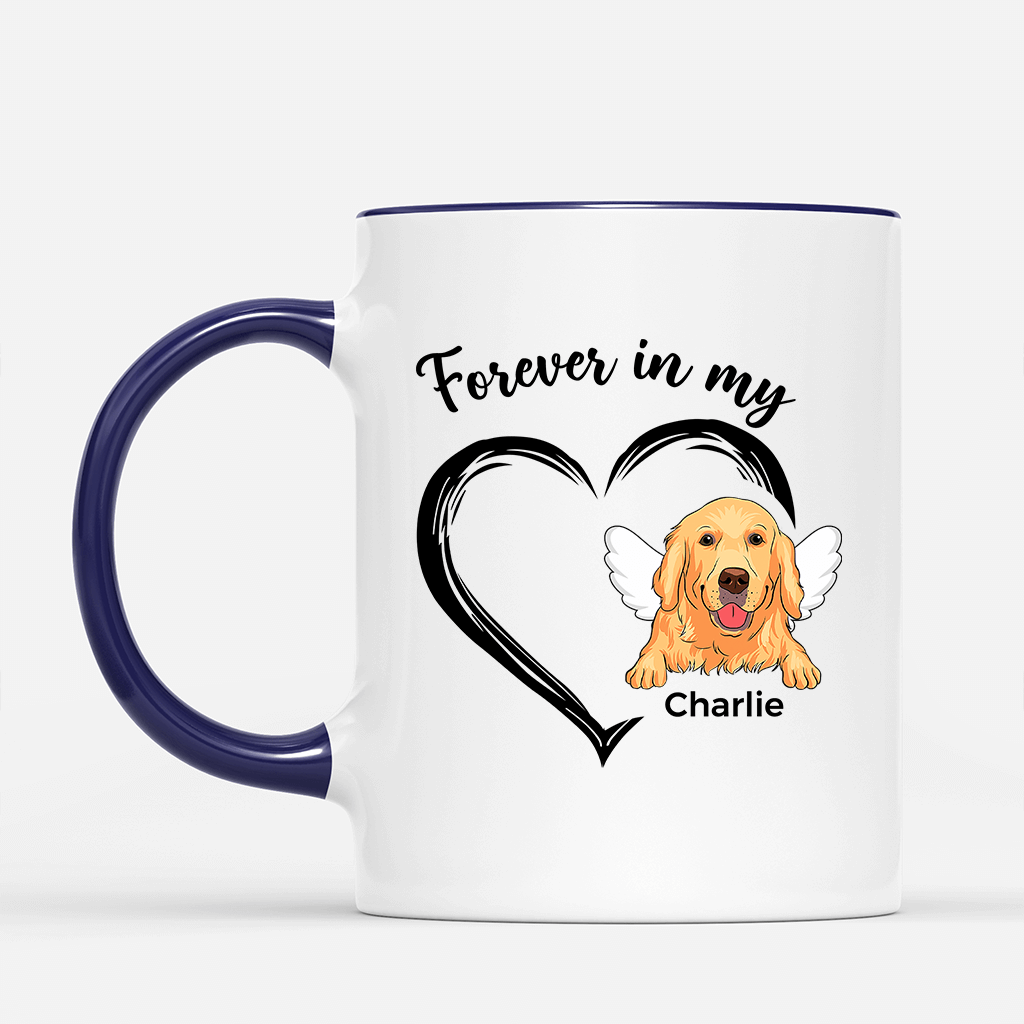 1034MUS2 Personalized Mugs Gifts Heart Dog Lovers