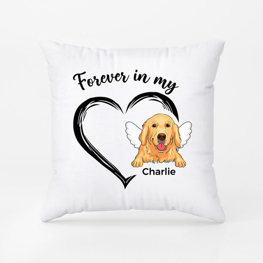1034PUS1 Personalized Pillows Gifts Heart Dog Lovers