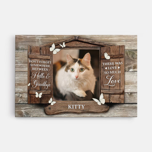 1036CUS1 Personalized Canvas Gifts Memorial Cat Lovers