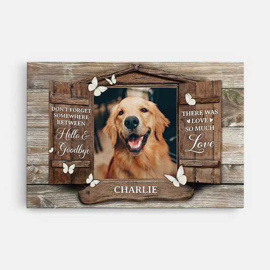 1036CUS1 Personalized Canvas Gifts Memorial Dog Lovers