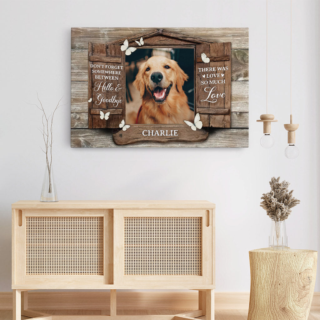 1036CUS3 Personalized Canvas Gifts Memorial Dog Lovers