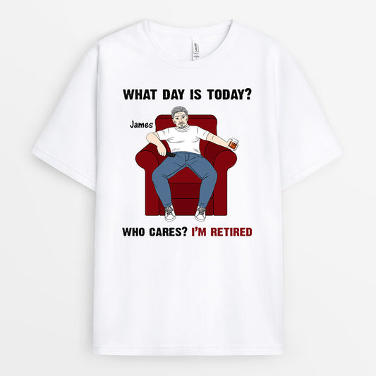 1039AUS1 Personalized T shirts Gifts Retirement Grandpa Dad