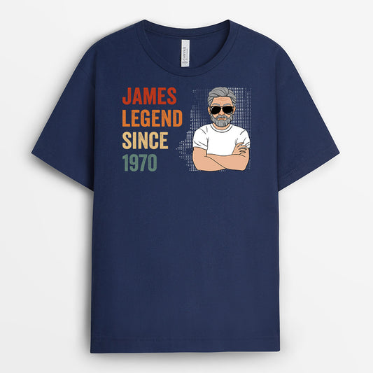 1040AUS1 Personalized T shirts Gifts Legend Grandpa Dad