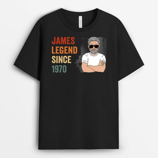 1040AUS2 Personalized T shirts Gifts Legend Grandpa Dad