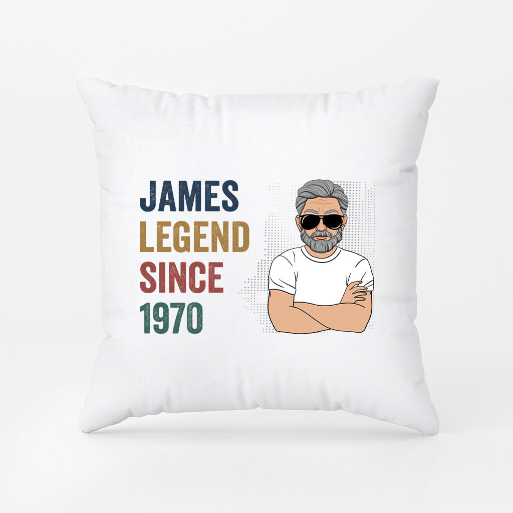 1040PUS1 Personalized Pillows Gifts Legend Grandpa Dad