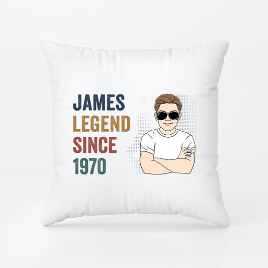 1040PUS2 Personalized Pillows Gifts Legend Grandpa Dad