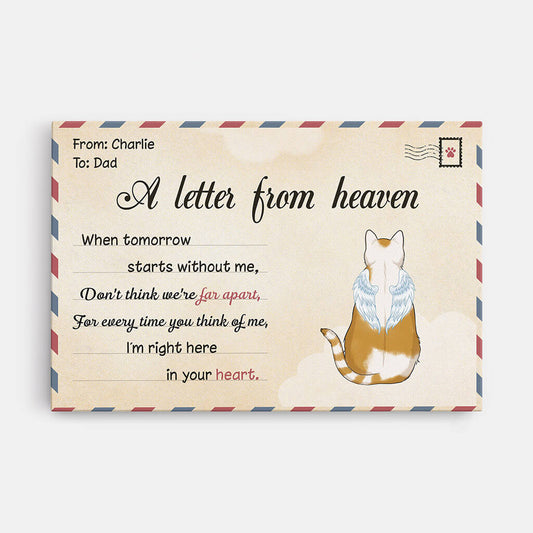 1042CUS1 Personalized Canvas Gifts Letter Cat Lovers