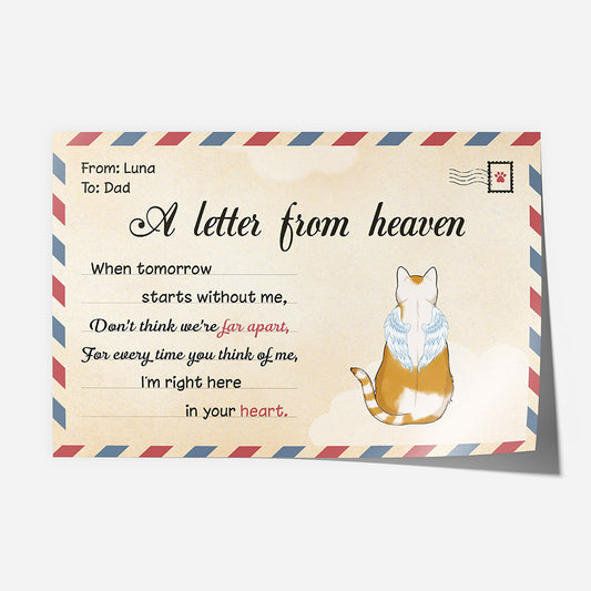 1042SUS1 Personalized Poster Gifts Letter Cat Lovers