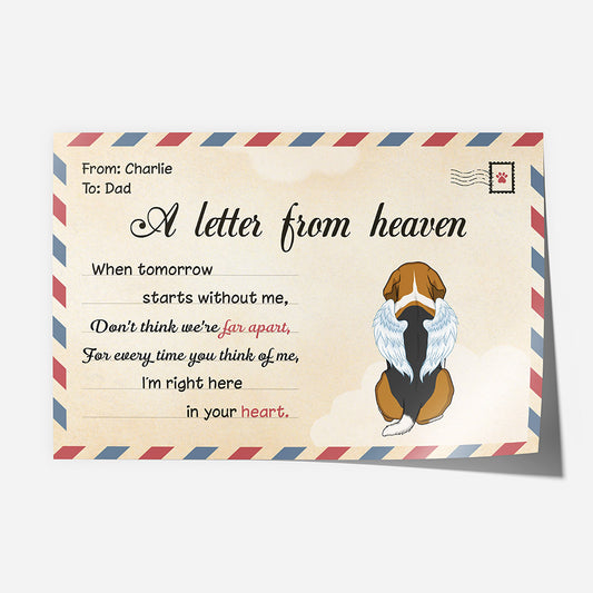 1042SUS1 Personalized Poster Gifts Letter Dog Lovers