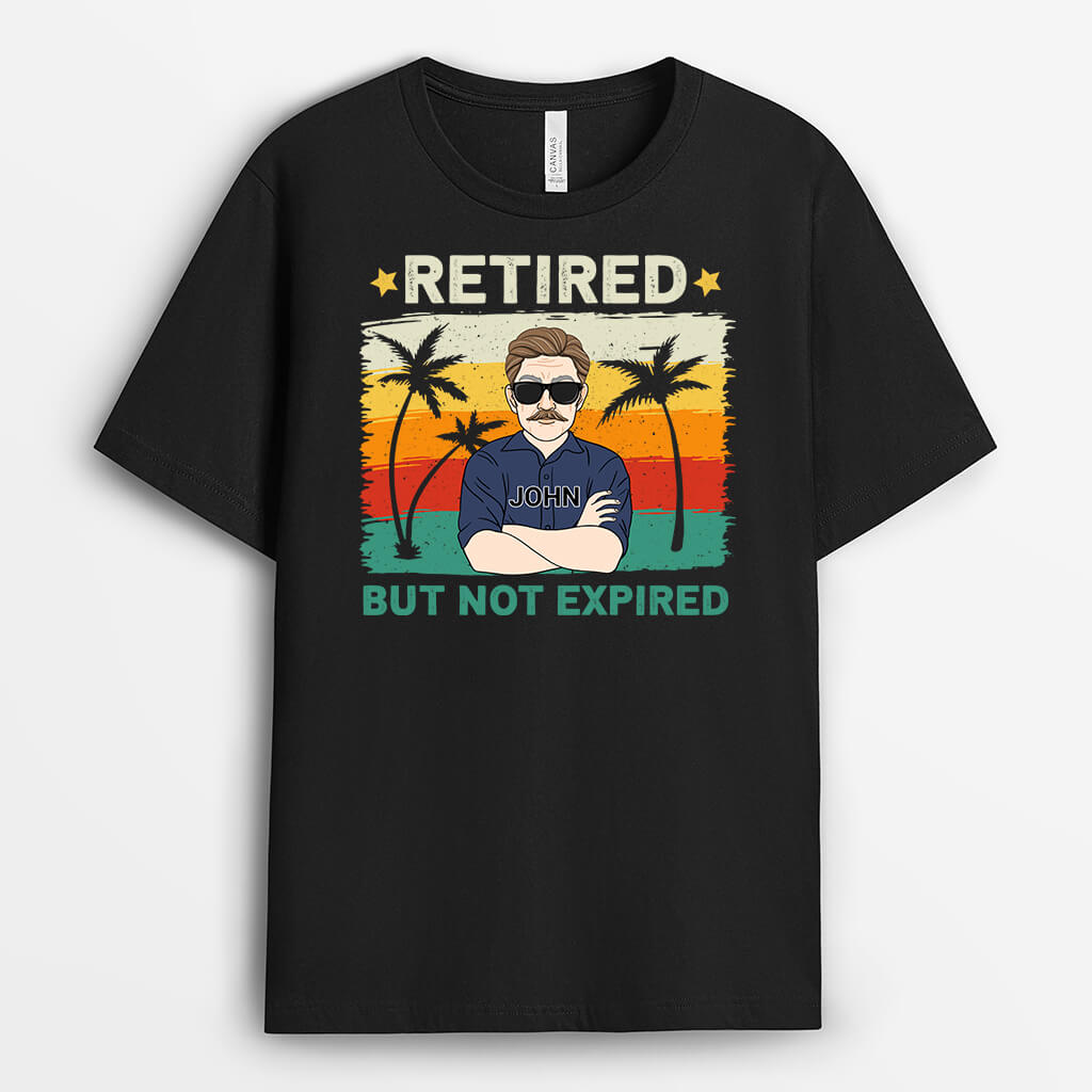 1045AUS2 Personalized T shirts Gifts Retirement Grandpa Dad