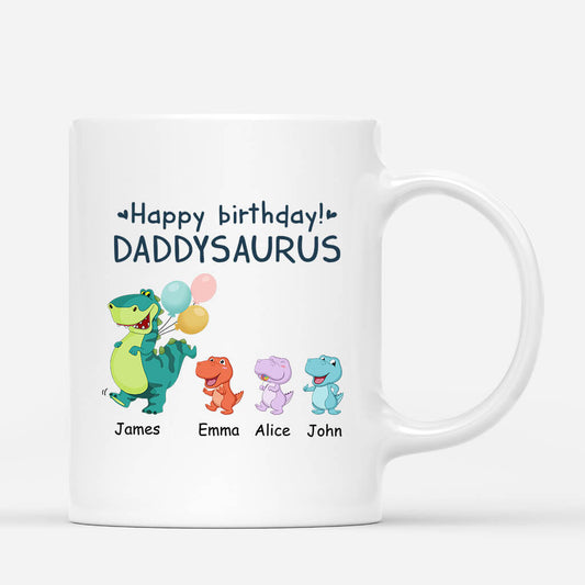 1050AUS1 Personalized Mugs Gifts Birthday Dinosaur Grandpa Dad