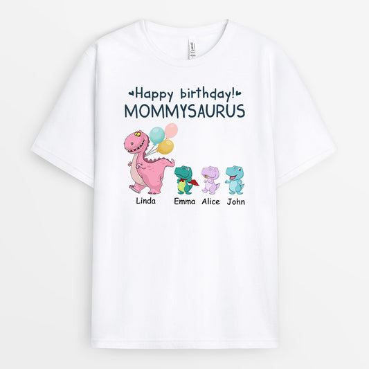 1050AUS1 Personalized T shirts Gifts Birthday Dinosaur Grandma Mom