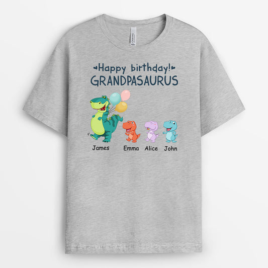 1050AUS2 Personalized T shirts Gifts Birthday Dinosaur Grandpa Dad