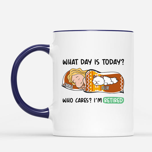 1051MUS2 Personalized Mugs Gifts Retired Cat Lovers