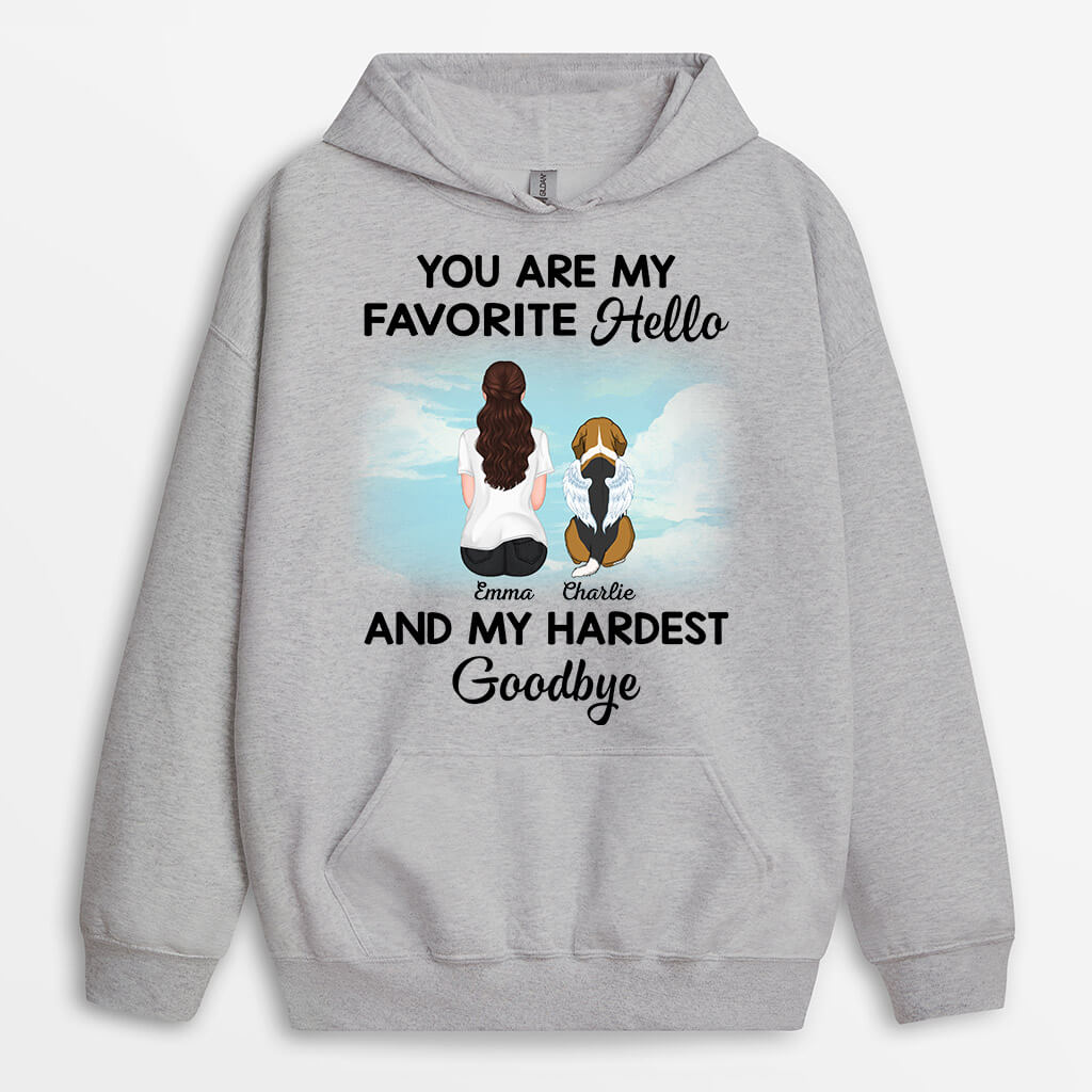 1052HUS1 Personalized Hoodie Gifts Memorial Dog Lovers