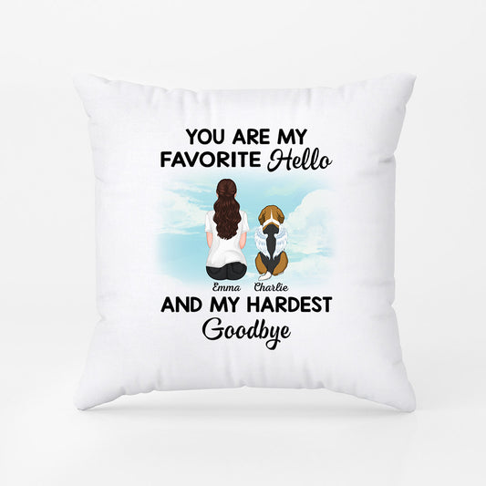 1052PUS1 Personalized Pillows Gifts Memorial Dog Lovers