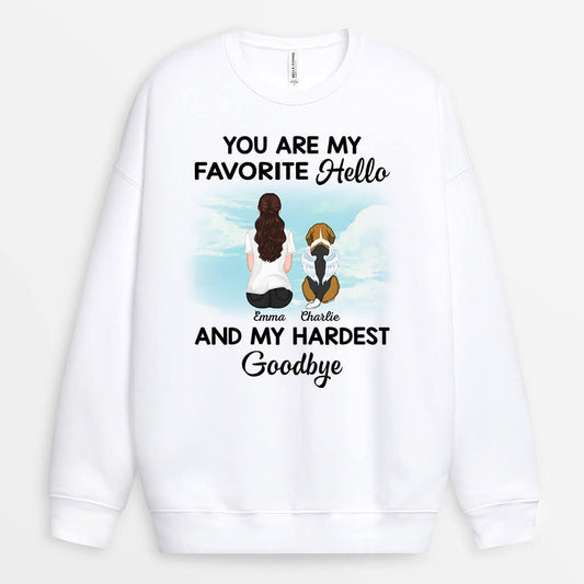 1052WUS1 Personalized Sweatshirt Gifts Memorial Dog Lovers